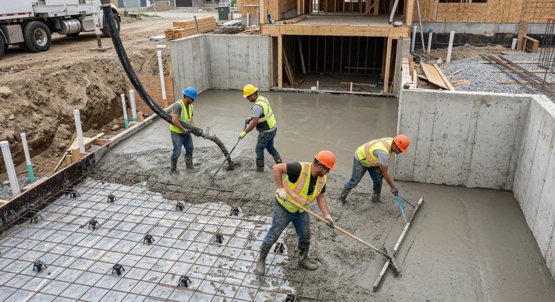 Basement Concrete Installation in Greer, SC