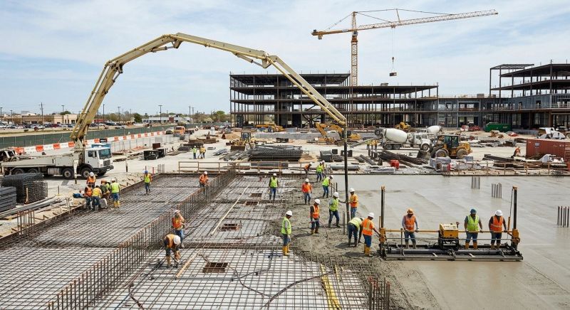 Commercial Slab Construction in Greer, SC