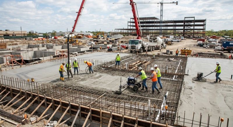Commercial Slab Construction in Polk County, NC