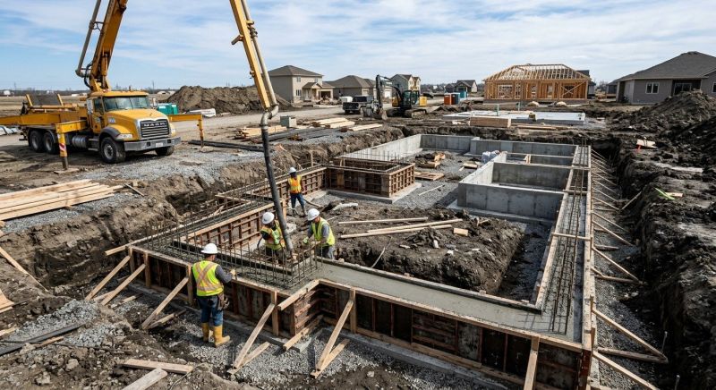 Concrete Foundation Installation in Easley, SC