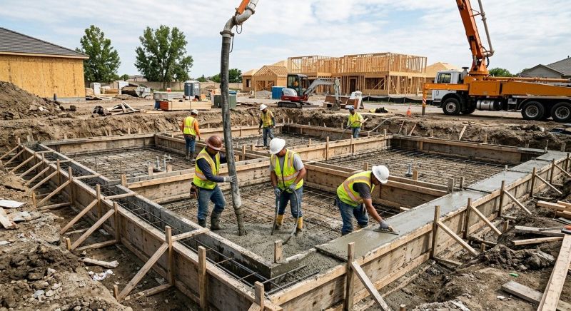 Concrete Foundation Installation in Moore, SC