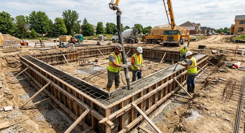 Foundation Wall Pouring in Greer, SC
