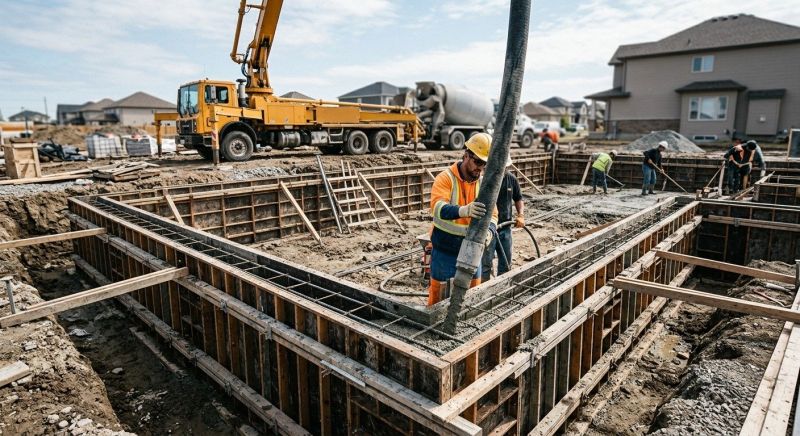 Foundation Wall Pouring in Taylors, SC